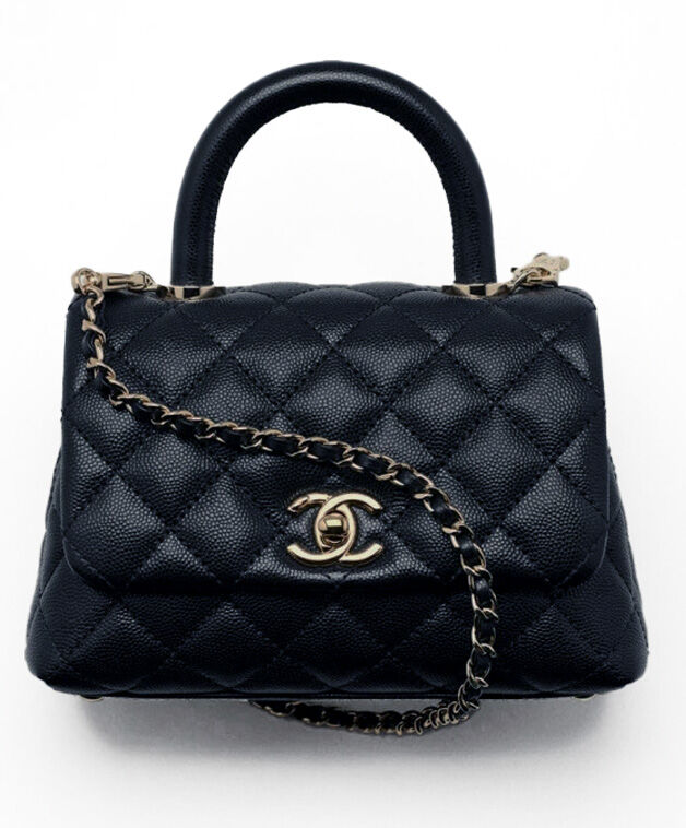 Chanel Flap Bag With Top Handle AS2215 Black